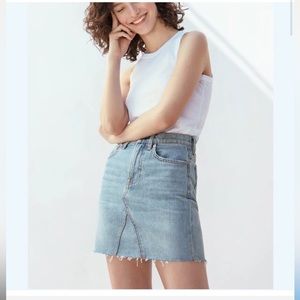Everlane The Reconstructed Denim Skirt Sz 24
